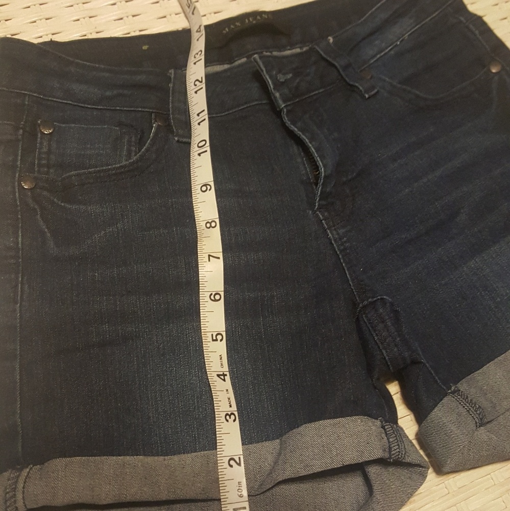 Dark denim shorts